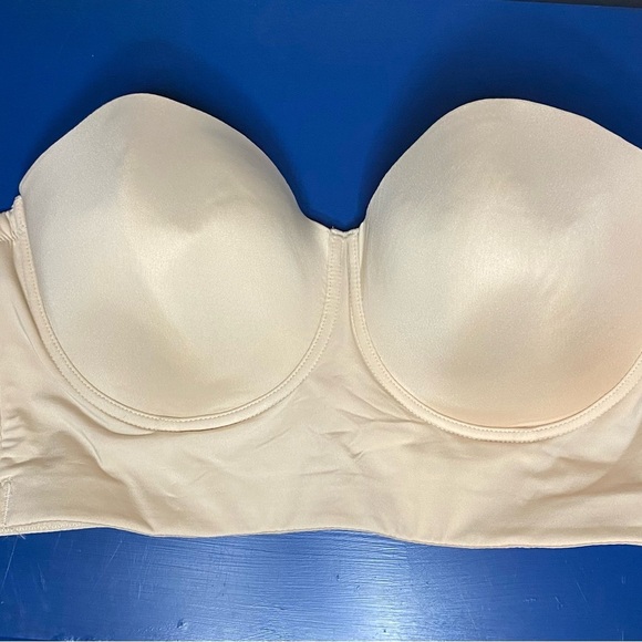 Women’s Elegant Cream Strapless Bra underwire sz 40DD - Picture 1 of 8